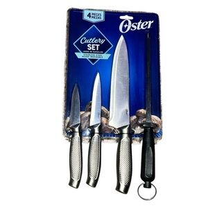 Oster 4 Piece Cutlery Set - Stainless Steel Handles NEW